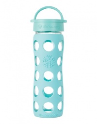 Lifefactory 16oz Glass Beverage Bottle Turquoise Lifefactory 16oz Glass Beverage Bottle Turquoise