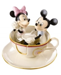 Take a ride back to classic carnival fun with this charming Disney figurine featuring Mickey Mouse and Minnie Mouse. Accented with 24-karat gold and measures 6. Take a ride back to classic carnival fun with this charming Disney figurine featuring Mickey Mouse and Minnie Mouse. Accented with 24-karat gold and measures 6.