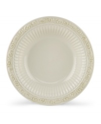 Lenox has been an American tradition for more than a century, combining superior craftsmanship with understated sophistication. The oversized Butler's Pantry dinnerware and dishes collection adds a vintage touch to your formal gatherings, in durable embossed white china with a dressy high sheen. Lenox has been an American tradition for more than a century, combining superior craftsmanship with understated sophistication. The oversized Butler's Pantry dinnerware and dishes collection adds a vintage touch to your formal gatherings, in durable embossed white china with a dressy high sheen.