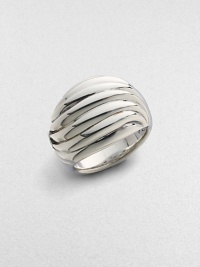 A high fluted dome of sterling silver is effortlessly chic.Sterling silver Imported A high fluted dome of sterling silver is effortlessly chic.Sterling silver Imported