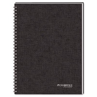 Mead Cambridge Wirebound Business Notebook, Ruled, 5 x 8 Inches, White, 80 Sheets per Pad (06096) Mead Cambridge Wirebound Business Notebook, Ruled, 5 x 8 Inches, White, 80 Sheets per Pad (06096)