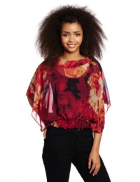 XOXO Juniors Sleeveless Peplum Top, Red, Large XOXO Juniors Sleeveless Peplum Top, Red, Large