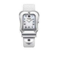 Fendi Women's F371144 B. Fendi White Textured Leather Strap Watch Fendi Women's F371144 B. Fendi White Textured Leather Strap Watch