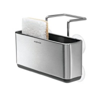 simplehuman Slim Sink Caddy, Stainless Steel simplehuman Slim Sink Caddy, Stainless Steel