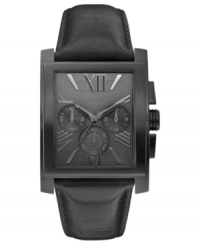 A timeless dress watch from GUESS in a blacked out silhouette. A timeless dress watch from GUESS in a blacked out silhouette.