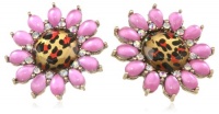 Betsey Johnson Leopard Flower Stud Earrings Betsey Johnson Leopard Flower Stud Earrings