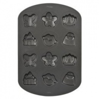 Wilton Ultra Bake 12 Cavity Cookie Pan (Girl) Wilton Ultra Bake 12 Cavity Cookie Pan (Girl)