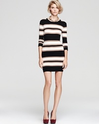 Enhance your work-through-weekend wardrobe with this French Connection sweater dress--crafted from a flattering stretch fabric for added comfort and fluidity, it's the classic silhouette that never looks out of place. Enhance your work-through-weekend wardrobe with this French Connection sweater dress--crafted from a flattering stretch fabric for added comfort and fluidity, it's the classic silhouette that never looks out of place.