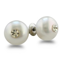 Swarovski Crystal And Freshwater Pearl Stud Earrings Swarovski Crystal And Freshwater Pearl Stud Earrings