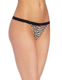 Betsey Johnson Women's Microfiber Everyday Thong Betsey Johnson Women's Microfiber Everyday Thong