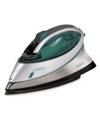 Get steamed about it! Professional results in the comfort of your home come easy with an iron that uses turbo shots of steam and a stainless soleplate to tackle any wrinkles, kinks and creases. Working vertically, this drip-free iron even presses drapes and hanging garments. 1-year warranty. Model GCSBCS-105. Get steamed about it! Professional results in the comfort of your home come easy with an iron that uses turbo shots of steam and a stainless soleplate to tackle any wrinkles, kinks and creases. Working vertically, this drip-free iron even presses drapes and hanging garments. 1-year warranty. Model GCSBCS-105.