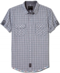 In a cool classic plaid, this Calvin Klein Jeans shirt effortlessly blends into your everyday style. In a cool classic plaid, this Calvin Klein Jeans shirt effortlessly blends into your everyday style.