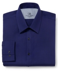 Slim stripes on this Geoffrey Beene dress shirt add big appeal and an update to your work-to-weekend wear. Slim stripes on this Geoffrey Beene dress shirt add big appeal and an update to your work-to-weekend wear.