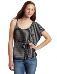 My Michelle Juniors One Shoulder Stripe Knit Top My Michelle Juniors One Shoulder Stripe Knit Top
