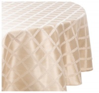 Lenox Laurel Leaf 90-Inch Round Tablecloth, Ivory