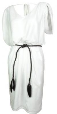 Vince Camuto Women's Belted Batwing V-neck Dress Vince Camuto Women's Belted Batwing V-neck Dress