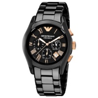 Emporio Armani Men's AR1410 Ceramic Black Chronograph Dial Watch Emporio Armani Men's AR1410 Ceramic Black Chronograph Dial Watch