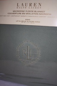 Ralph Lauren Microfine Fleece King Green Blanket Ralph Lauren Microfine Fleece King Green Blanket