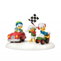 Department 56 Disney Village Accessory Figurine, Racing Toy Cars Department 56 Disney Village Accessory Figurine, Racing Toy Cars