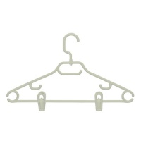 Honey-Can-Do HNG-01364 Swivel Hanger with Dress Notches and Clips, 3-Pack, White Honey-Can-Do HNG-01364 Swivel Hanger with Dress Notches and Clips, 3-Pack, White