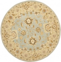 Safavieh Anatolia Collection AN556B Handmade Blue and Sage Hand-Spun Wool Round Area Rug, 4 Feet Safavieh Anatolia Collection AN556B Handmade Blue and Sage Hand-Spun Wool Round Area Rug, 4 Feet