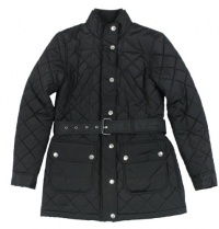 Ralph Lauren Women's Quilted Belted Jacket (Black) Ralph Lauren Women's Quilted Belted Jacket (Black)