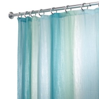 InterDesign Ombre Print Shower Curtain,72 by 72 Blue/Green