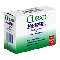 Curad Mediplast Corn, Callus & Wart Remover Pads, 25 Pads Curad Mediplast Corn, Callus & Wart Remover Pads, 25 Pads