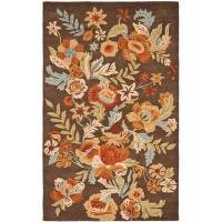 Safavieh Blossom Collection BLM915A Handmade Brown and Multi Hand Spun Wool Area Rug, 5-Feet by 8-Feet Safavieh Blossom Collection BLM915A Handmade Brown and Multi Hand Spun Wool Area Rug, 5-Feet by 8-Feet