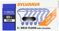 Sylvania 15172 65-Watt 130-Volt BR30 Indoor Flood Light, 6 Pack Sylvania 15172 65-Watt 130-Volt BR30 Indoor Flood Light, 6 Pack