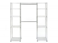 Seville Classics Expandable Closet Organizer STR05813, Chrome Seville Classics Expandable Closet Organizer STR05813, Chrome