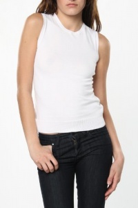 Ralph Lauren Womens White Sleeveless Pullover Shirt In Medium