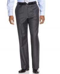 Sleek and sophisticated, these updated dress pants offer all the modern style and comfort you need for a long day on the job. Sleek and sophisticated, these updated dress pants offer all the modern style and comfort you need for a long day on the job.