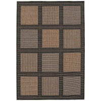 Couristan Recife Summit Indoor/Outdoor Area Rug - Cocoa/Black Size - 2 x 3.7 ft. Couristan Recife Summit Indoor/Outdoor Area Rug - Cocoa/Black Size - 2 x 3.7 ft.