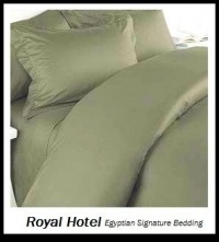 Royal's Solid Sage 300-Thread-Count 4pc Olympic Queen Bed Sheet Set 100-Percent Egyptian Cotton, Sateen Solid, Deep Pocket Royal's Solid Sage 300-Thread-Count 4pc Olympic Queen Bed Sheet Set 100-Percent Egyptian Cotton, Sateen Solid, Deep Pocket