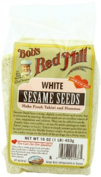 Bob's Red Mill White Sesame Seeds, 16-Ounce Bags (Pack of 4) Bob's Red Mill White Sesame Seeds, 16-Ounce Bags (Pack of 4)