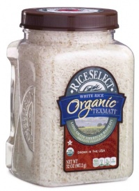 RiceSelect Organic Texmati White Rice, 32-Ounce Jars (Pack of 4)