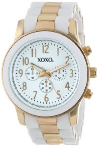 XOXO Women's XO5642 Gold and White Bracelet Analog Watch
