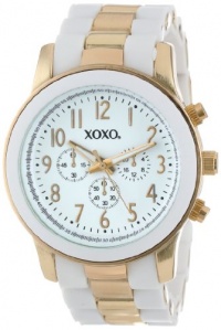 XOXO Women's XO5642 Gold and White Bracelet Analog Watch XOXO Women's XO5642 Gold and White Bracelet Analog Watch