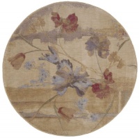Nourison Zanibar Swirl Flame 2-Feet by 2.9-Feet Polyacrylic Area Rug Nourison Zanibar Swirl Flame 2-Feet by 2.9-Feet Polyacrylic Area Rug