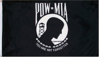 POW MIA Original Flag - 3 foot by 5 foot Polyester (NEW) POW MIA Original Flag - 3 foot by 5 foot Polyester (NEW)
