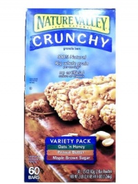 Nature's Valley Crunchy 60 Bar Variety Pack, 44.4 Ounce Nature's Valley Crunchy 60 Bar Variety Pack, 44.4 Ounce