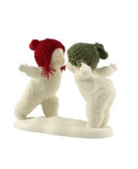 Crafted of pure bisque porcelain, this precious figurine is hand-painted and continues the Snowbabies tradition of lasting childhood innocence and joy. Fine knitted detailing enhances its lovable charm. Crafted of pure bisque porcelain, this precious figurine is hand-painted and continues the Snowbabies tradition of lasting childhood innocence and joy. Fine knitted detailing enhances its lovable charm.