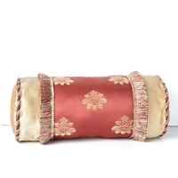 Bands of rich damask contrasted with blended threads of camel and cinnamon ring this opulent Waterford decorative pillow. Adorned with an exotic fringed tassel and metallic twisted cord, this accent piece brings unparalleled opulence to your bedroom.