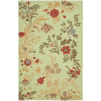 Safavieh BLM919A Blossoms Collection Handmade Wool Area Rug, 3-Feet by 5-Feet, Light Green and Multi Safavieh BLM919A Blossoms Collection Handmade Wool Area Rug, 3-Feet by 5-Feet, Light Green and Multi