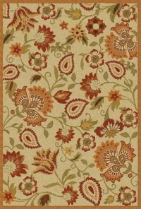 Safavieh Blossom Collection BLM862A Handmade Beige and Multi Hand Spun Wool Area Rug, 3-Feet by 5-Feet Safavieh Blossom Collection BLM862A Handmade Beige and Multi Hand Spun Wool Area Rug, 3-Feet by 5-Feet