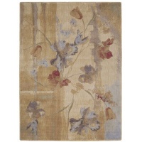 Nourison Zanibar Watercolor Beige 5.6-Feet by 7.5-Feet Polyacrylic Area Rug Nourison Zanibar Watercolor Beige 5.6-Feet by 7.5-Feet Polyacrylic Area Rug