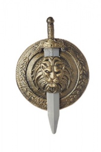 California Costumes Men's Gladiator Combat Shield & Sword 12 California Costumes Men's Gladiator Combat Shield & Sword 12