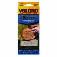 Velcro Extreme Indoor/Outdoor Rough Surface Fasteners, 1 inch x 4 inches, 10 per pack (90812)