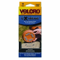 Velcro Extreme Indoor/Outdoor Rough Surface Fasteners, 1 inch x 4 inches, 10 per pack (90812) Velcro Extreme Indoor/Outdoor Rough Surface Fasteners, 1 inch x 4 inches, 10 per pack (90812)